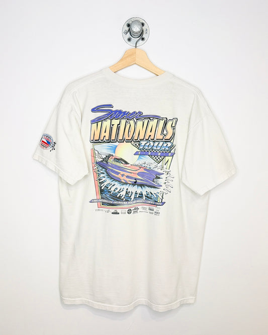 Vintage 2000 Sooner Nationals Tour White Tee Shirt