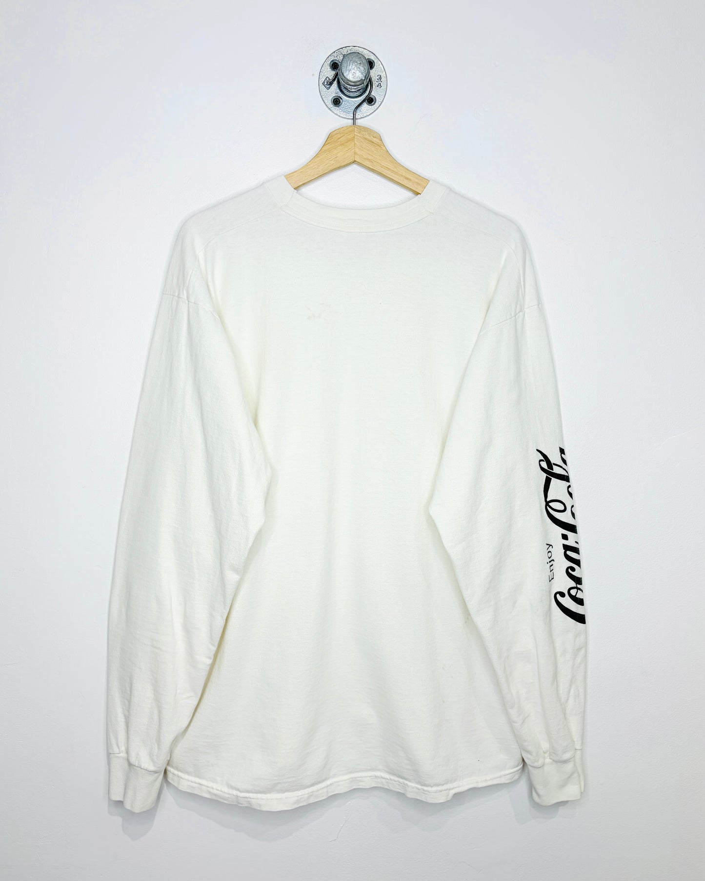 Vintage 90s Coca-Cola Promo White Longsleeve Shirt