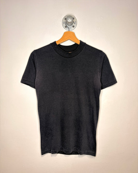 Vintage 80s “Mustache Rides” Black Tee Shirt