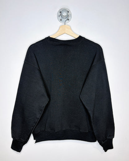 Vintage Hanes Premium Weight Blank Black Crewneck Sweatshirt