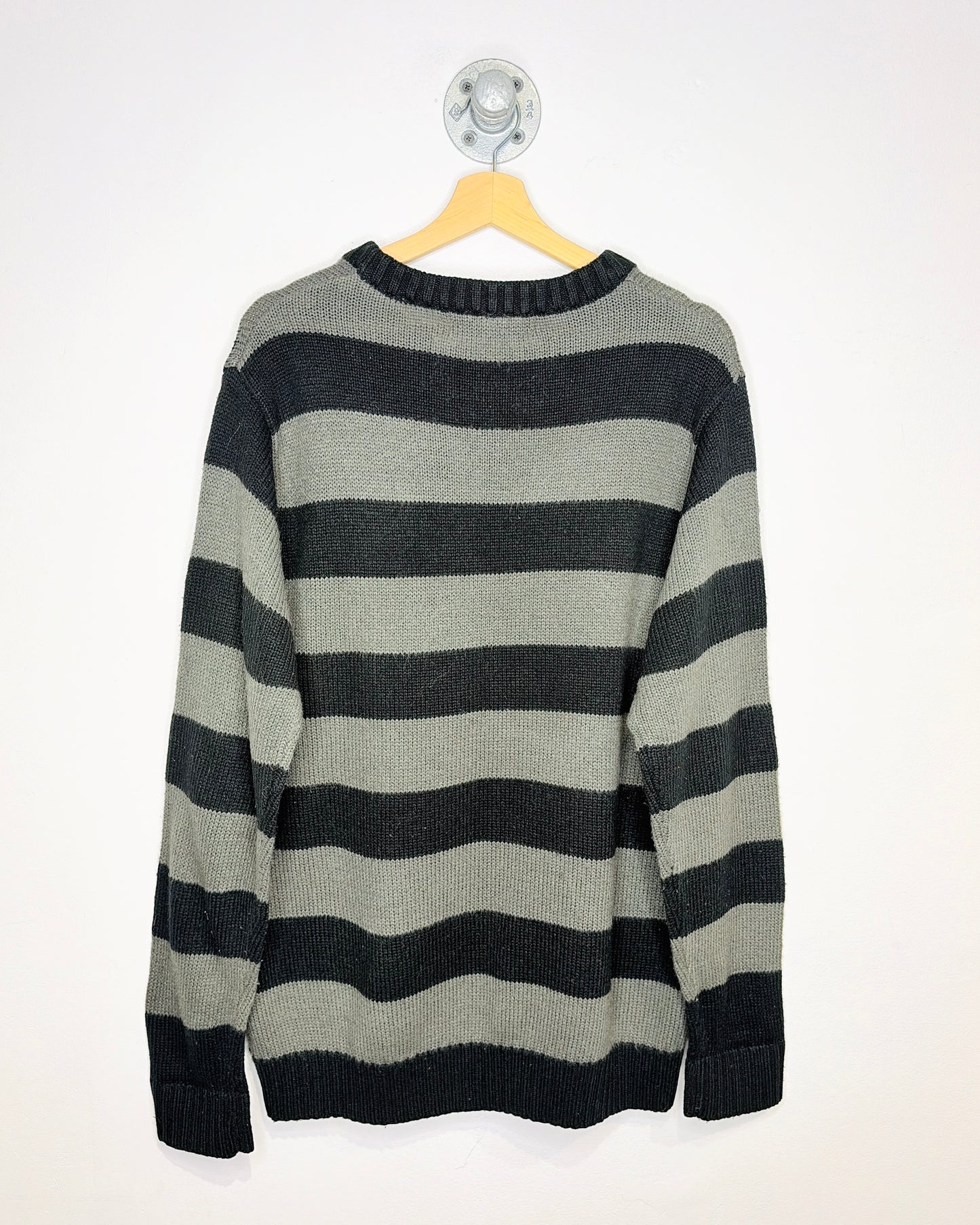 Vintage Early 1990s Penmans Black And Grey Sweater