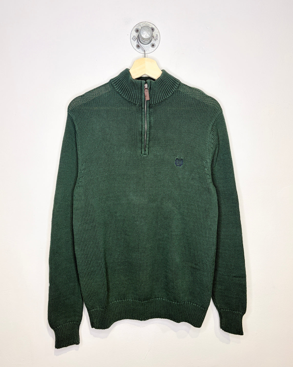 Chaps Ralph Lauren Forest Green 1/4 Zip Sweater