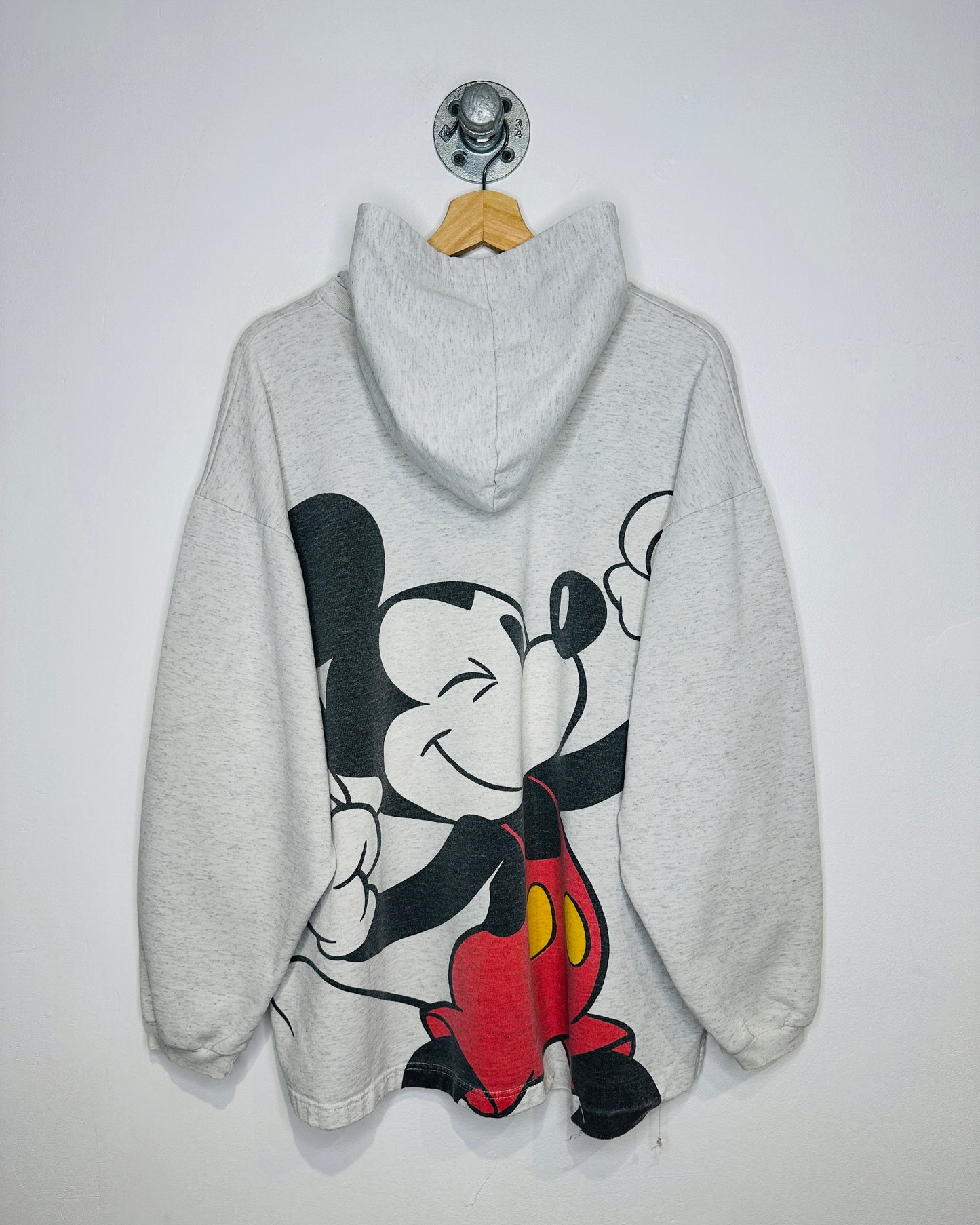 Vintage 1990s Mickey’s Gym Afterhood Grey Hoodie