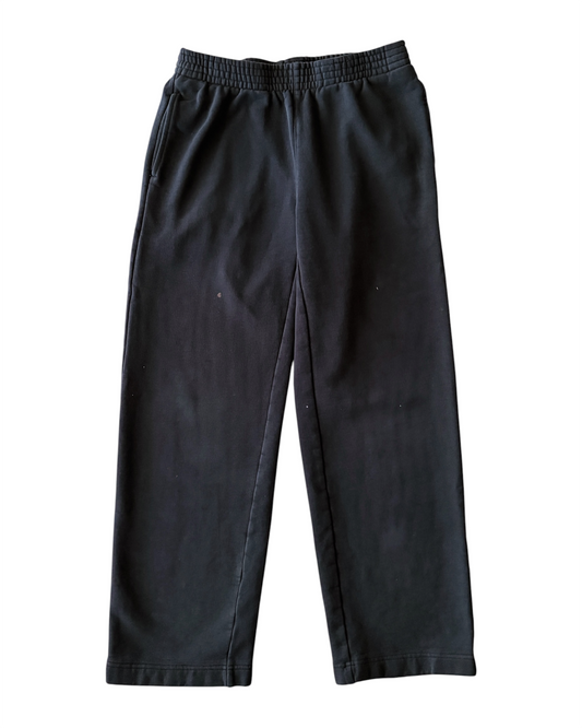 Women’s TNA Cozy Fleece Boyfriend Fit Black Sweatpants