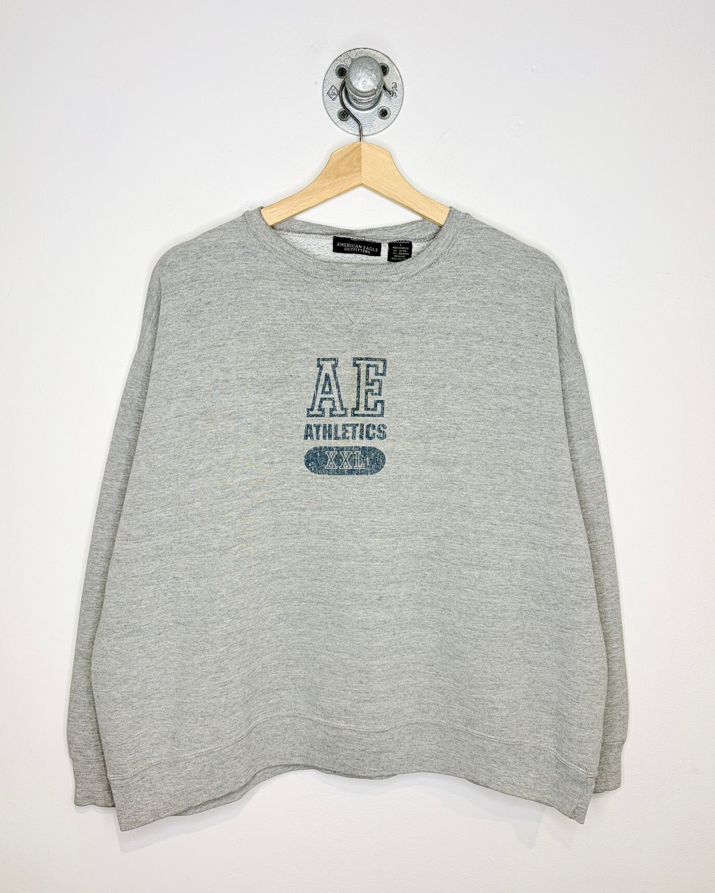 Vintage AE Athletics Boxy Grey Crewneck Sweatshirt