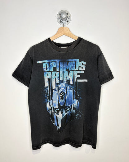 2008 Transformers Optimus Prime Faded Black Tee Shirt