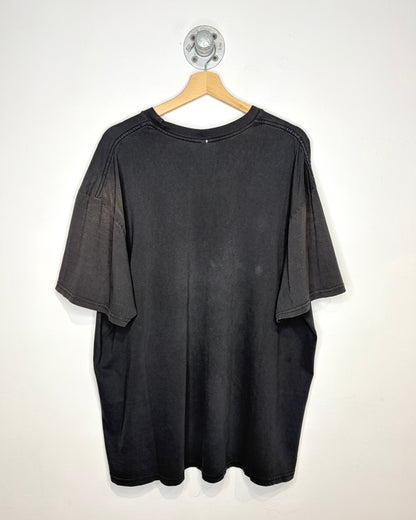 Vintage 90s Nike Made In Canada Black Faded Tee Shirt