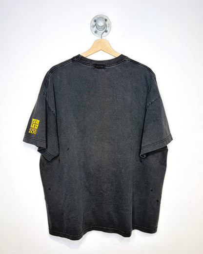 Vintage 90s Cleveland Zoo Leopard Faded Black Tee Shirt