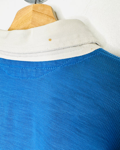 Vintage 1990s Maple Ridge Rugby Club Blue Acrylic Long Sleeve Shirt