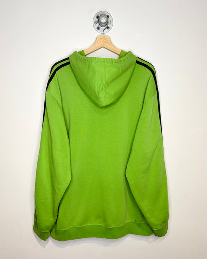 2000s Adidas Lime Green & Black Hoodie