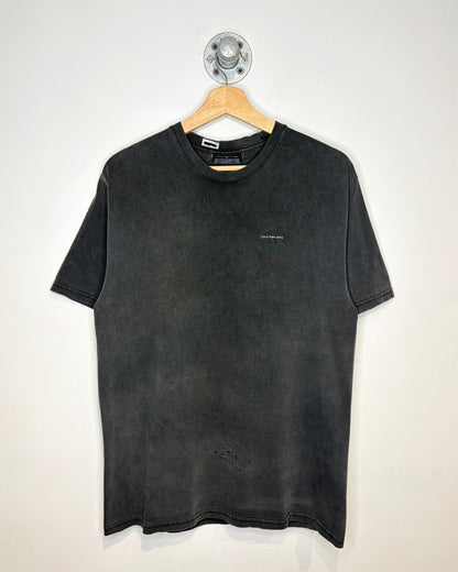 Vintage Canadian Made Calvin Klein Faded Black Tee Shirt