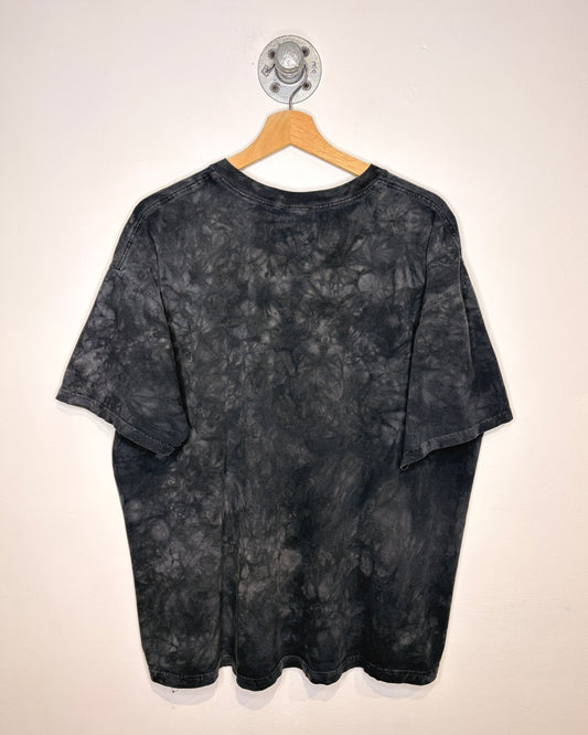 Vintage 2004 Liquid Blue Jimmy Page Zoso Ti Dye Grey Tee Shirt