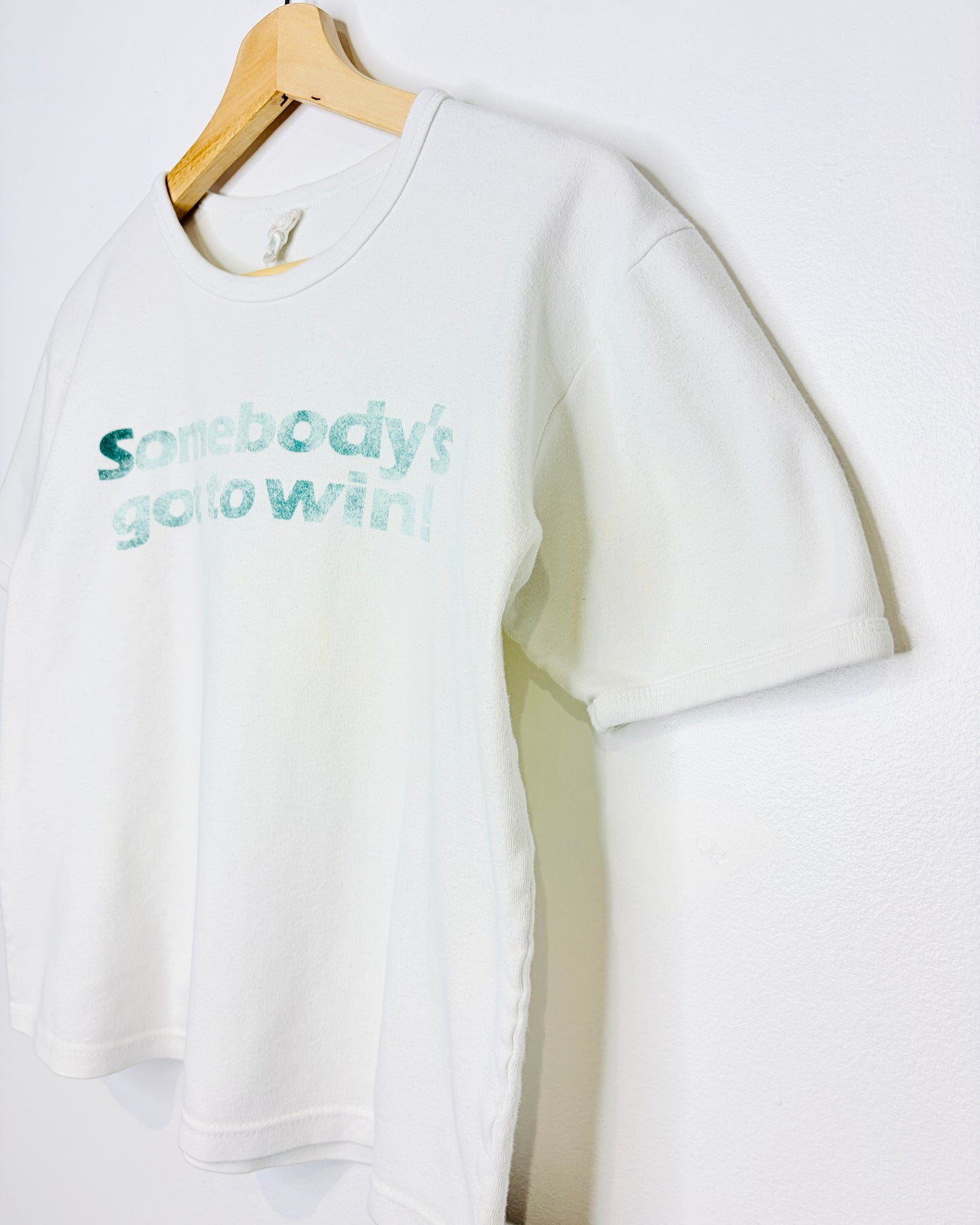Vintage 90s Women’s “Irish Sweeper” White Tee Shirt