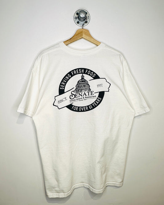 Vintage 2002 Friends Of The Barn White Tee Shirt