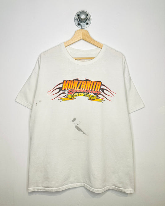 2007 Manzanita Speedway White Tee Shirt