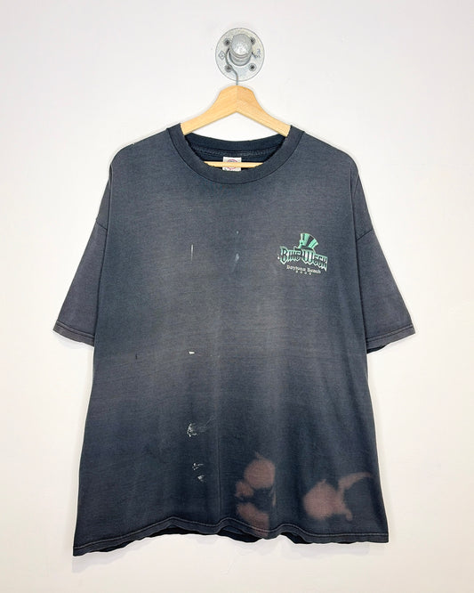 Vintage 2005 Daytona Beach Bike Week Thrashed Black Tee Shirt