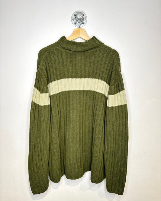 Vintage 90s Tag Sport Earth Tone Mock Neck Sweater