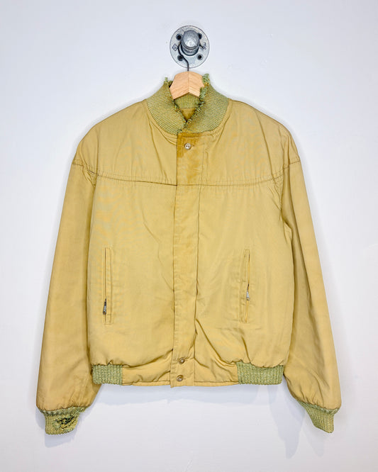 Vintage 70s Catalina Earth Tone Distressed Bomber Jacket