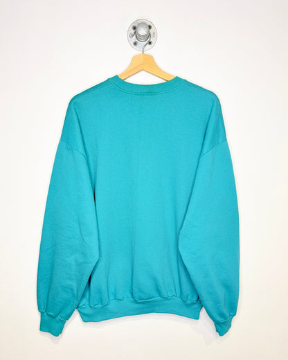 Vintage 90s Dale Sport Teal Crewneck Sweatshirt