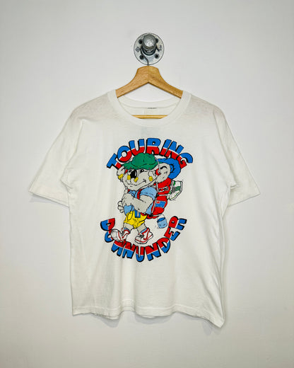 Vintage 1980s Australia Touring Down Under Tourist White Tee Shirt