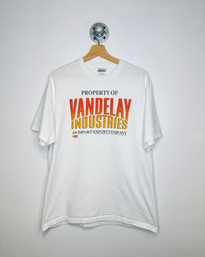 Vintage 2000s Vandelay Industries Seinfeld On DVD White Tee Shirt