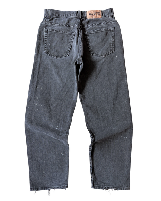 Vintage Dakota Distressed & Faded Black Painter Jeans