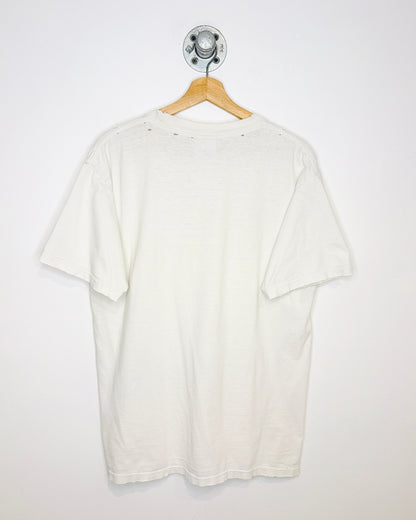 Vintage Kansas City Chiefs Distressed White Tee Shirt