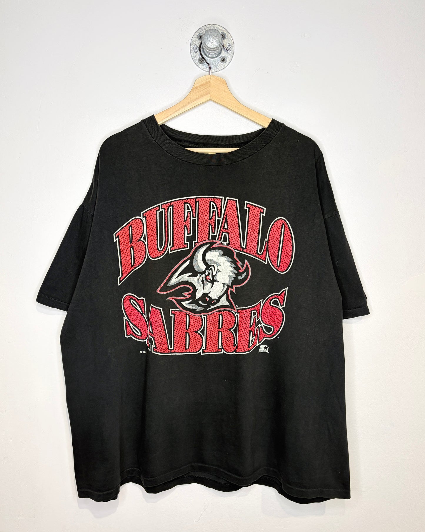 Vintage 90s Starter Buffalo Sabres Black Tee Shirt