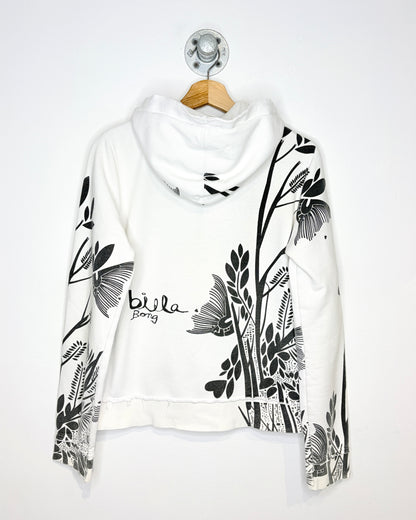 Y2K Women’s Billabong AOP White Zip Up Hoodie