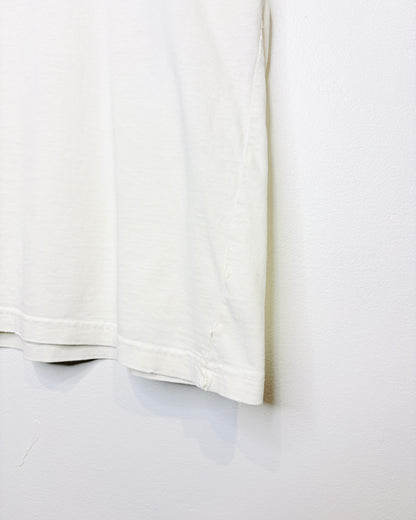 Vintage Northern Reflections Floral Print Distressed White Tee Shirt