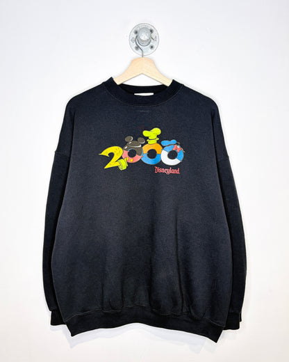 Vintage 2000 Disneyland Black Crewneck Sweatshirt