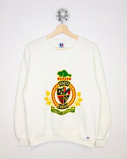 Vintage Russell Athletic Roots Canada White Crewneck Sweatshirt