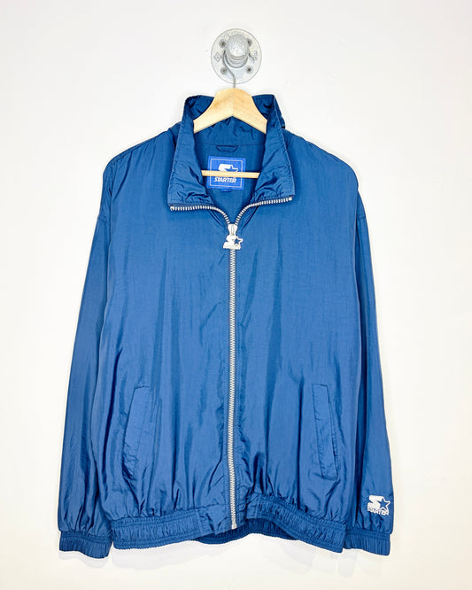 Vintage 1990s Starter Navy Windbreaker Jacket