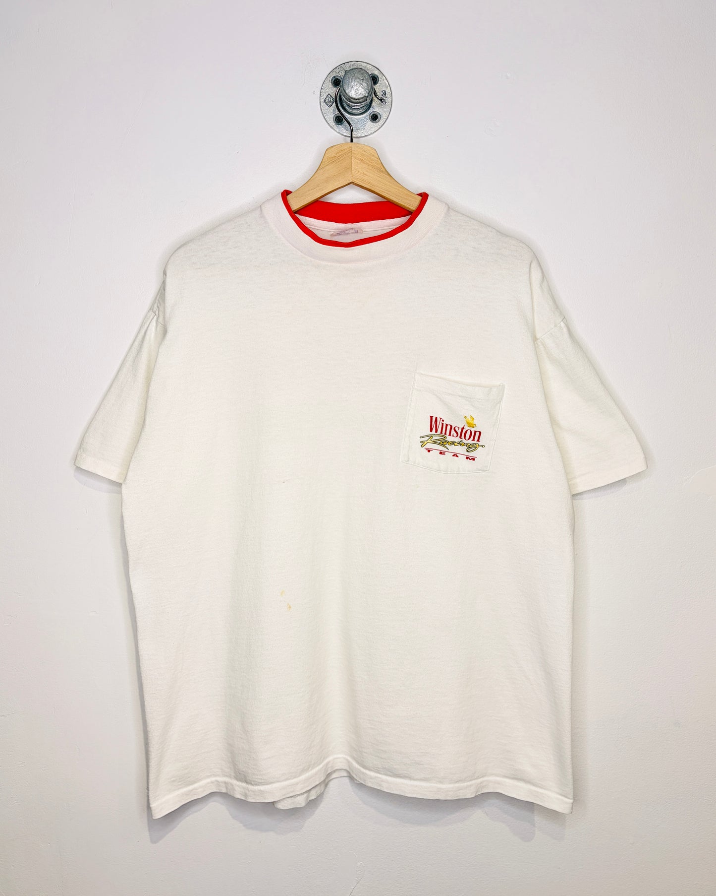 Vintage 1992 Winston Racing Team White Tee Shirt