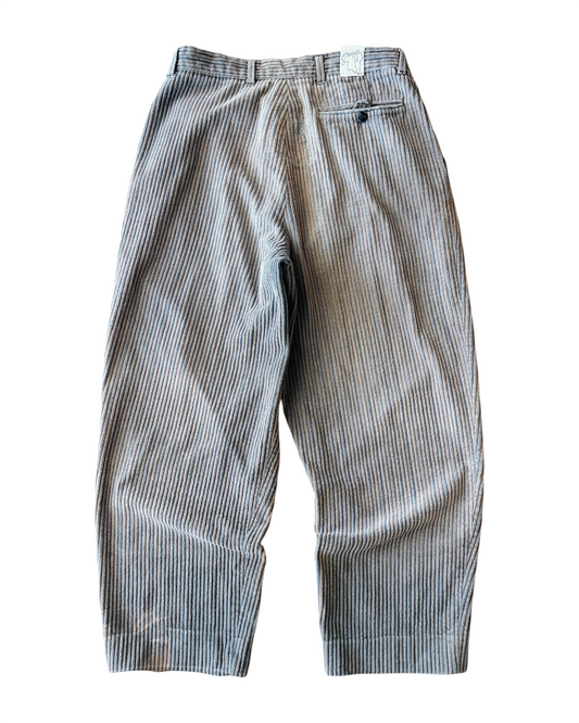 Vintage 90s Baggy Memo Faded Double Pleated Corduroy Pants