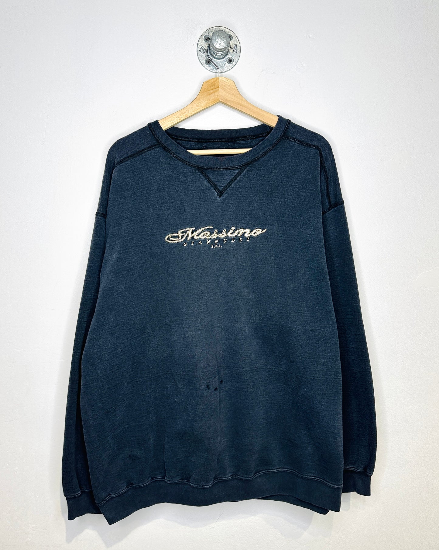 Vintage 90s Mossimo Giannulli Faded Black Tee Shirt