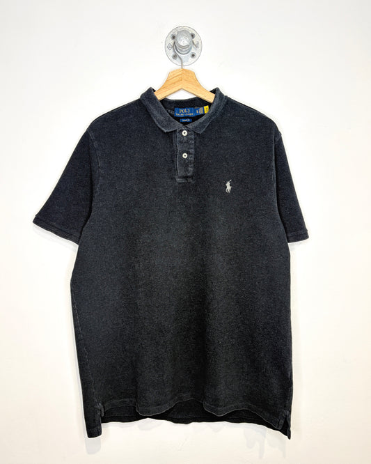 2000s Polo Ralph Lauren Dark Grey Polo Shirt