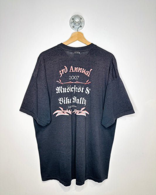 2007 Choppers Children Distressed Black Tee Shirt