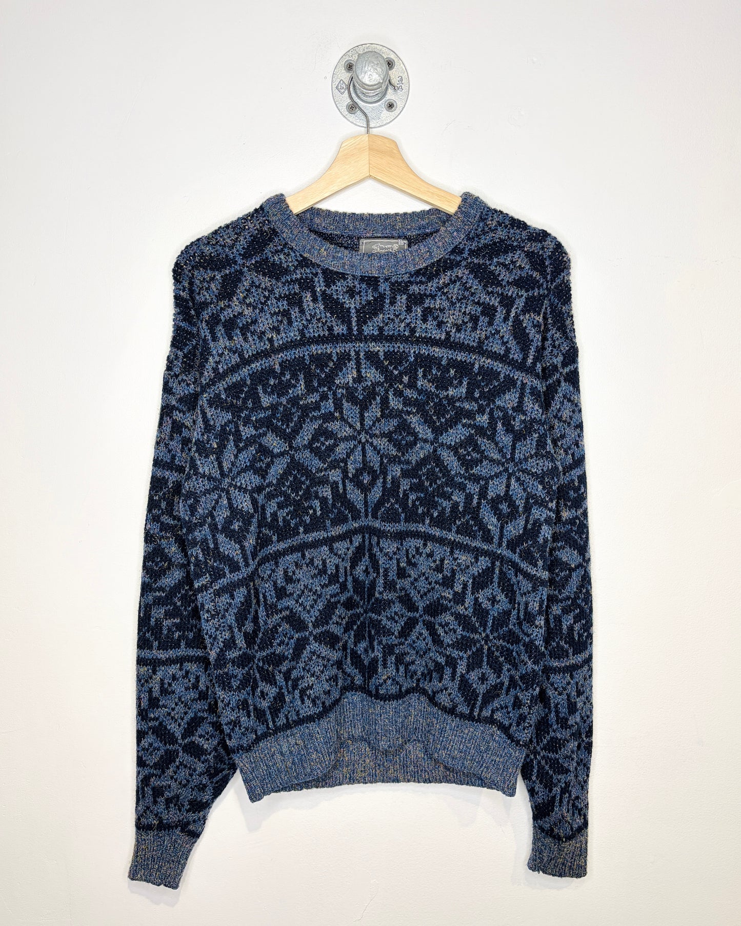 Vintage 90s Le Tigre Navy Blue Sweater