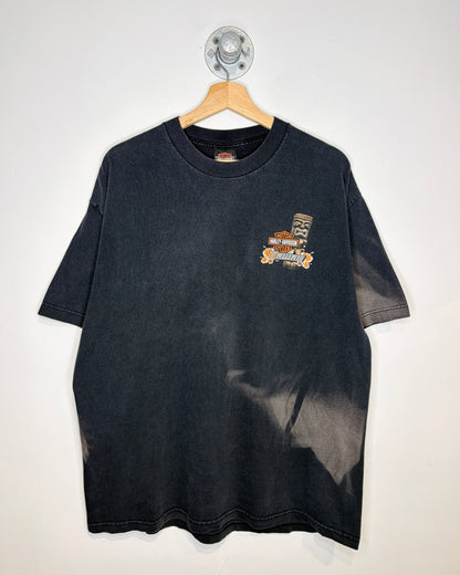 Harley-Davidson Motor Cycles Hawaii Sun Faded Black Tee Shirt
