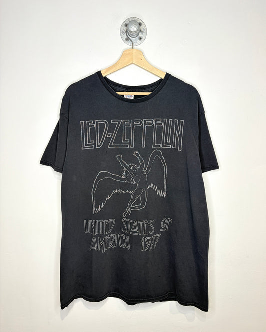 Led-Zeppelin United States Of American Black Tee Shirt
