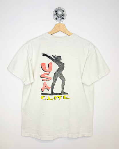 Vintage 1990s USA Gymnastics Cream Tee Shirt