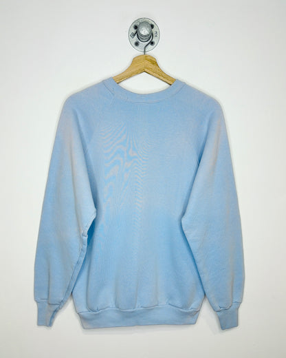 Vintage 90s Loons St. Helen, Mi Light Blue Crewneck Sweatshirt