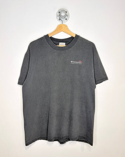 Vintage 1999 Digital Viewpoint “Behind The Seen” Faded Black Tee Shirt