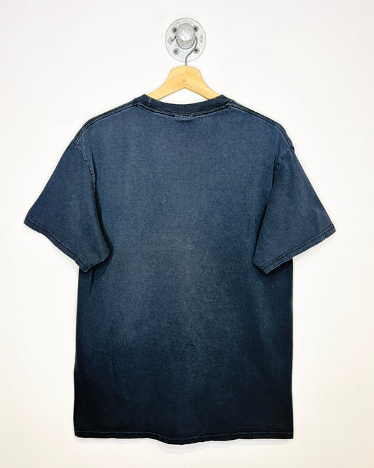 Vintage “A Hero Was Here” Faded Black Biker Tee Shirt