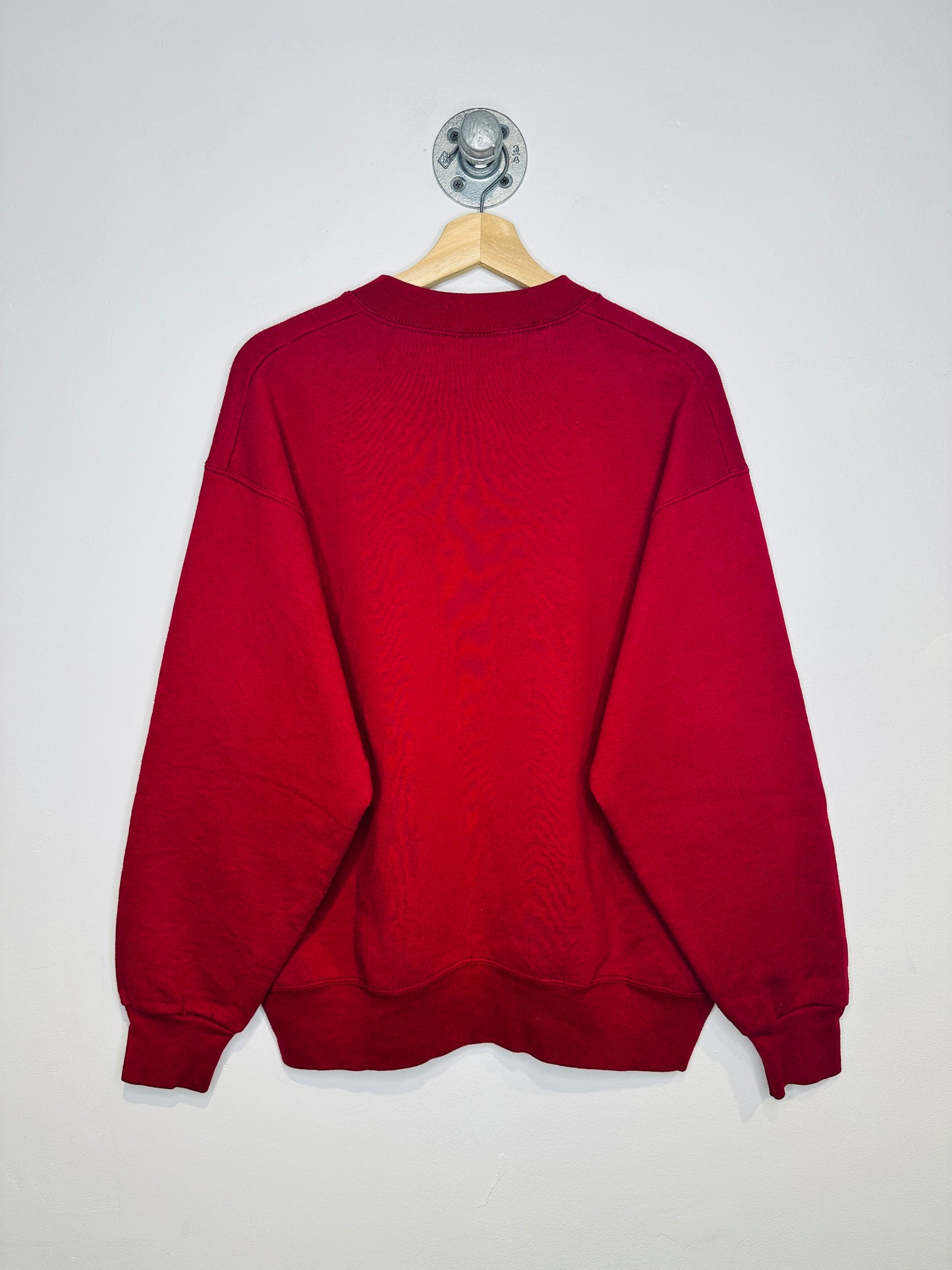 Vintage 1990s Massachusetts Autumn Leaves Red Sweatshirt