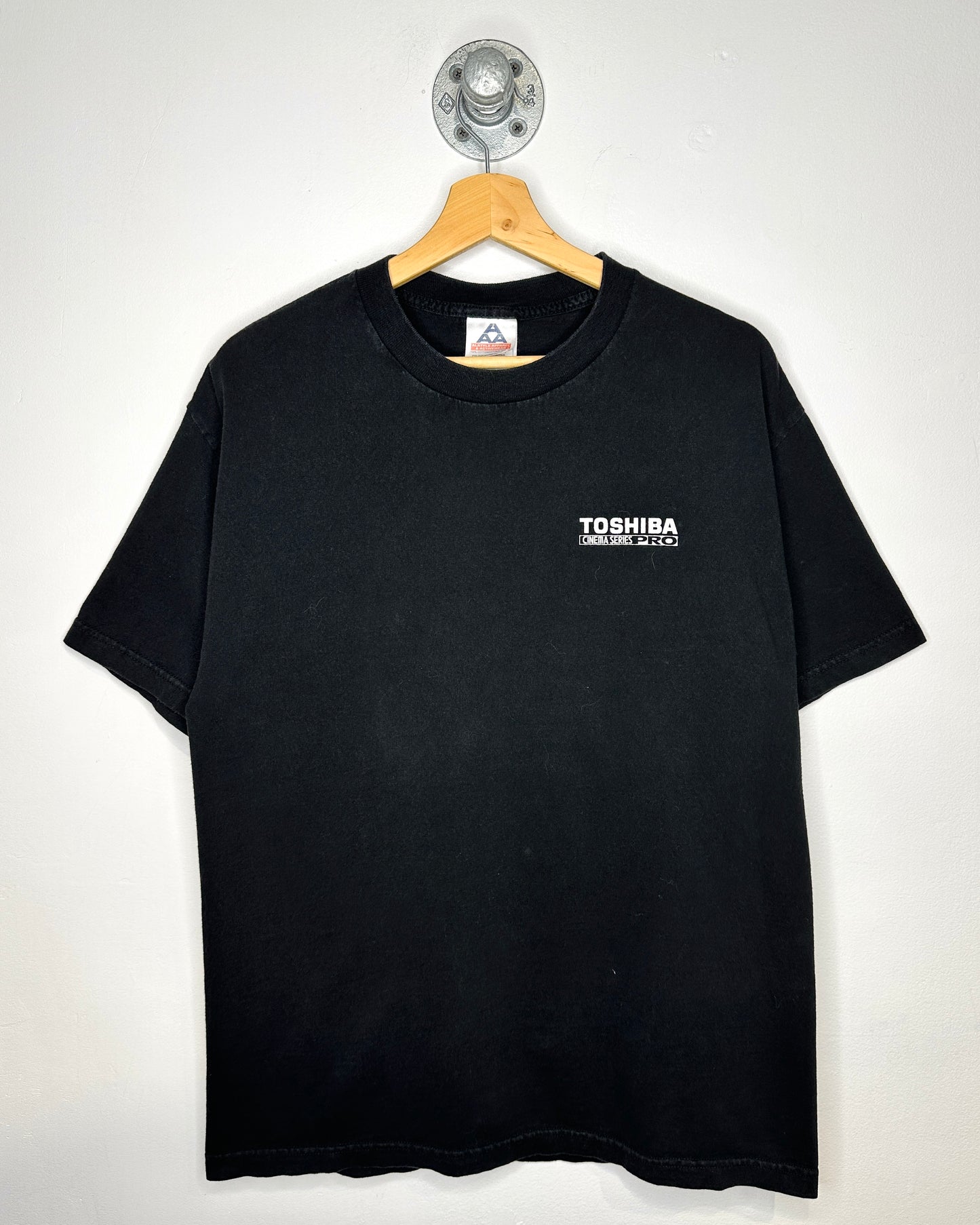 Vintage 90s Toshiba Cinema Series Black Tee Shirt
