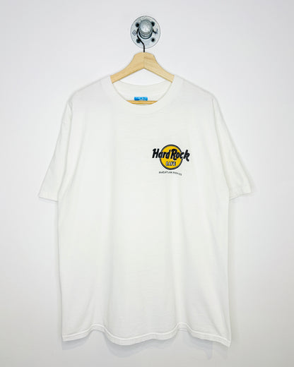 Vintage 90s Bootleg Hard Rock Cafe Mazatlan Mexico White Tee Shirt