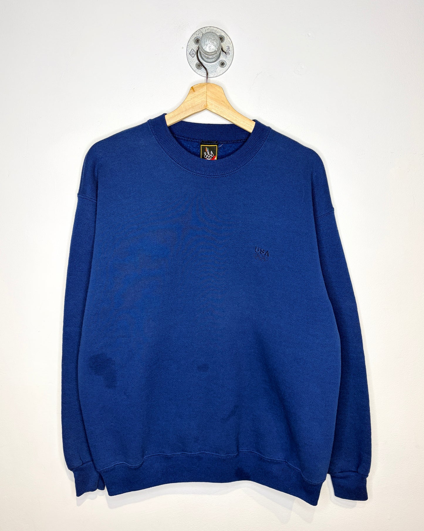 Vintage 1990s JC Penny USA Olympics Navy Crewneck Sweatshirt