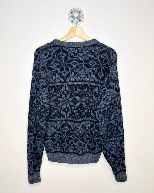 Vintage 90s Le Tigre Navy Blue Sweater